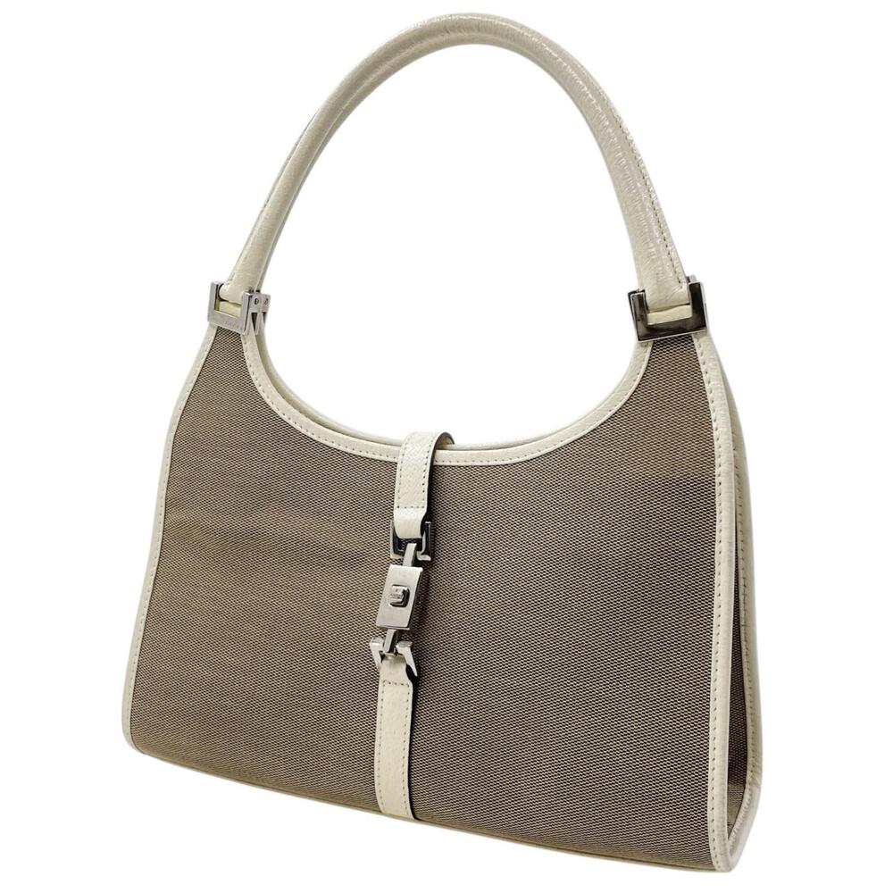 Gucci Jackie Handbag Beige Cream